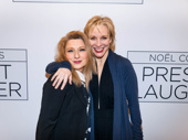 Beautiful’s Liz Larsen and Chicago star Charlotte d'Amboise spend a girls night out at the Broadway opening of Present Laughter.