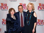 War Paint stars Patti LuPone and Christine Ebersole take a photo with director Michael Greif.