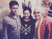 King George sandwich! Hamilton's Mandy Gonzalez gets togather with Taran Killam and Brian d'Arcy James.(Photo: Instagram.com/mandy.gonzalez) 