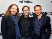 The dream team! Groundhog Day's songwriter Tim Minchin, scribe Danny Rubin and director Michael Warchus get together.