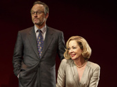 John Benjamin Hickey as Flan and Allison Janney as Ouisa in Six Degrees of Separation. 