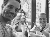 Here's to the Broadway bros who lunch! Anastasia's Ramin Karimloo and Miss Saigon star Jon Jon Briones catch up.(Photo: Instagram.com/raminkarimloo)