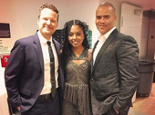 Just a few of Broadway's brightest spiffed up for their Carnegie Hall debuts! Tony nominees Will Chase, Adrienne Warren and Christopher Jackson performed with the New York Pops on April 21.(Photo: Instagram.com/adriennelwarren)