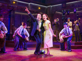Corey Cott, Laura Osnes and the cast of Bandstand.