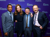 Director photo op! Six Degrees of Separation's Corey Hawkins, Allison Janney and John Benjamin Hickey get together with their director Tripp Cullman.