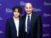 Six Degrees of Separation's Ned Eisenberg and son celebrate his Broadway opening.