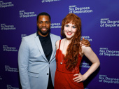 Six Degrees of Separation's Donovan Mitchell and Morgan Everett look spiffy for opening night.