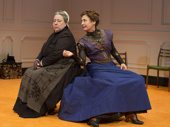 Jayne Houdyshell and Laurie Metcalf in A Doll's House, Part 2 . *Photo of Original Broadway Cast