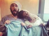 Comet goes Fiddler! The Great Comet's Josh Groban and Denée Benton get cozy before performing from Fiddler on the Roof in the Easter Bonnet competition.(Photo: Instagram.com/joshgroban)