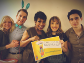 Woah! Broadway Cares/Equity Fights AIDS raised a record-breaking $6,379,572 this year! Dear Evan Hansen's Rachel Bay Jones and Ben Platt, Wicked's Sheryl Lee Ralph and Kara Lindsay and A Bronx Tale headliner Bobby Conte Thornton enjoy a group photo op at the Easter Bonnet competition.(Photo: Twitter.com/BCEFA)