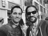 We dreamed a dream about these two reuniting! Les Miserables' pals Ramin Karimloo and Will Swenson enjoy a serendipitous hang sesh in the Theater District.(Photo: Instagram.com/raminkarimloo)