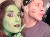 Wicked national tour headliner Jessica Vosk simply couldn't be happier that Robin De Jesus is back as Boq! Also, "back as Boq" is our new favorite vocal warm up.(Photo: Twitter.com/JessicaVosk)