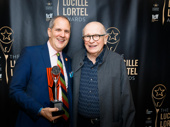 Terrence McNally presented Harold Wolpert with the Edith Oliver Service to Off-Broadway Award.