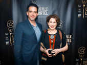 Nick Cordero presented The Babylon Line’s Randy Graff with the award for Outstanding Featured Actress in a Play.