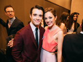 The Bandstand love is real! Corey Cott and Laura Osnes hug it out at the 2017 Lucille Lortel Awards.(Photo: Emilio Madrid-Kuser)