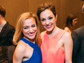 Anastasia’s Christy Altomare and Bandstand star Laura Osnes hang at the Lucille Lortel Awards.(Photo: Emilio Madrid-Kuser)