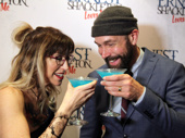 Cheers! Ernest Shackleton Loves Me stars Val Vigoda and Wade McCollum celebrated the musical's off-Broadway opening on May 7 with some "Shackleton Not Stirred" cocktails.(Photo: David Katsive)