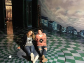 Freaky Friday stars Heidi Blickenstaff and Emma Hunton chill on the set after a two-show day. The musical is running at the Cleveland Play House through May 20.(Photo: Instagram.com/cleveplayhouse)