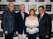 War Paint’s scribe Doug Wright, music maker Scott Frankel, star Patti LuPone and director Michael Greif gussy up for a group shot.