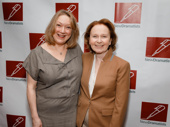 Present Laughter’s Kristine Nielsen and Kate Burton attend the New Dramatists Awards luncheon. 