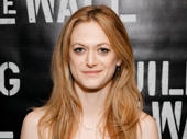 Actress Marin Ireland gets glam for Building the Wall's off-Broadway opening.