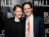 Building the Wall director Ari Edelson and his wife Julia Claire Levy are all smiles for opening night.