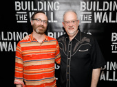 War Paint scribe Doug Wright and guest attend the Off-Broadway opening of Building the Wall.