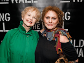 Broadway pals Penny Fuller and Elizabeth Ashley take a photo on opening night of Building the Wall.