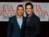 Sergio Trujillo and Andy Blankenbuehler get together. They are nominated for choreographing A Bronx Tale and Bandstand, respectively.