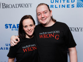 The Play That Goes Wrong’s Charlie Russell and Rob Falcone snap a pic.