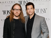 Groundhog Day’s Tony-nominated songwriter Tim Minchin and Tony nominee Andy Karl snap a pic.