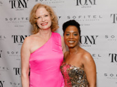 Sweat Tony nominees Johanna Day and Michelle Wilson hug it out.