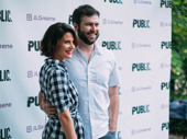 Cobie Smulders and Taran Killam spend date night at Shakespeare in the Park.