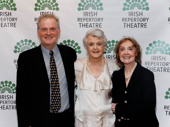 Irish Rep Producing Director Ciarán O’Reilly and the evening's director Charlotte Moore pose with Angela Lansbury.