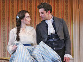 Talene Monahon and Michael Urie in The Government Inspector.