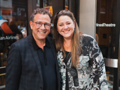 Director Michael Greif checks out Marvin's Room with actress Camryn Manheim.