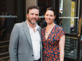 Director/actor Douglas Hodge attends the opening night with Amanda Miller.