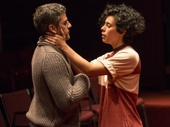 Oscar Isaac as Hamlet and Roberta Colindrez as Rosencrantz in Hamlet