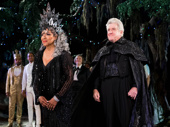 All hail! Phylicia Rashad and Richard Poe take in the crowd.