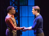 Alan Mingo Jr. and Andy Kelso in Kinky Boots.