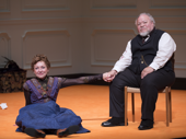 Julie White as Nora and Stephen McKinley Henderson as Torvald in A Doll's House, Part 2. 