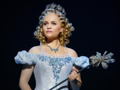 Amanda Jane Cooper as Glinda in Wicked.