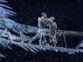 Jelani Alladin as Kristoff and Patti Murin as Anna in Frozen
