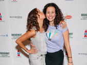 There was a whole lot of theater love at this year’s Broadway Flea Market! Hamilton’s Lexi Lawson and Mandy Gonzalez send us off with a sisterly smooch. 