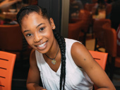 Once on This Island leading lady Hailey Kilgore enjoys meeting the fans at her first Broadway Flea Market.