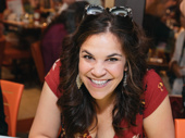 Hey there, Fly Girl! Broadway favorite Lindsay Mendez is all smiles at the autograph table. 