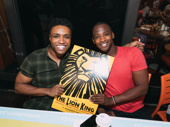 Kings of the Jungle! The Lion King’s L. Steven Taylor and Jelani Remy show off their show poster. 