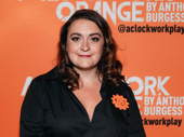 A Clockwork Orange's director Alexandra Spencer-Jones hits the orange carpet.