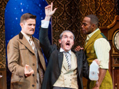 Mark Evans, Harrison Unger and Clifton Duncan in The Play That Goes Wrong.