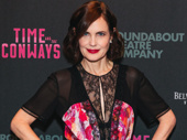 Time and the Conways star Elizabeth McGovern is all smiles for her Broadway return. 